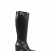 Jones Bootmaker Cesena Kniehohe Lederstiefel In Extraschmaler Passform, Schwarz -Winterschuhe Verkaufs-Shop 8TU328s