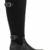 Jones Bootmaker Damen Kniehohe Lederstiefel, Schwarz -Winterschuhe Verkaufs-Shop 939076s