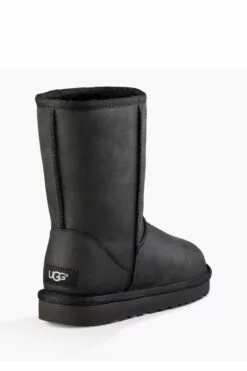 UGG® Klassische, Niedrige Lederstiefel, Schwarz -Winterschuhe Verkaufs-Shop 986128s4