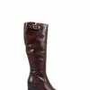 Jones Bootmaker Cesena Schmale, Kniehohe Lederstiefel, Braun -Winterschuhe Verkaufs-Shop C57046s
