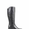 Jones Bootmaker Donatella Kniehohe Lederstiefel, Schwarz -Winterschuhe Verkaufs-Shop C86371s