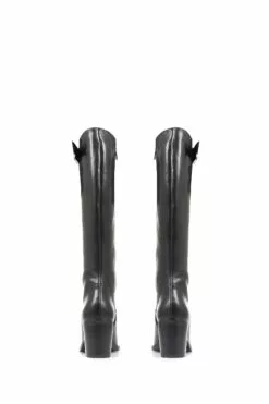 Jones Bootmaker Cesena Kniehohe Lederstiefel In Schmaler Passform, Schwarz -Winterschuhe Verkaufs-Shop D26044s3