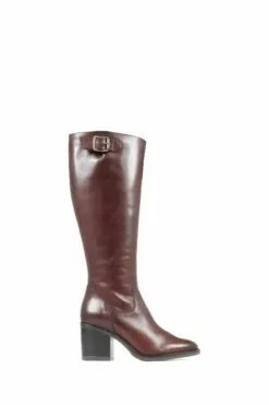 Jones Bootmaker Cesena Kniehohe Lederstiefel In Mittlerer Passform, Braun