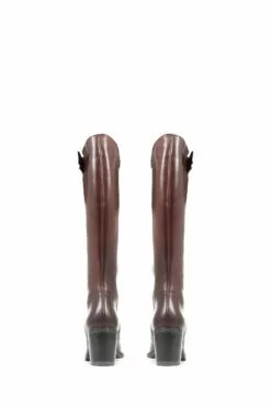 Jones Bootmaker Cesena Kniehohe Lederstiefel In Mittlerer Passform, Braun -Winterschuhe Verkaufs-Shop D26045s3