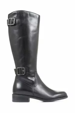 Jones Bootmaker Carrara Wadenhohe Lederstiefel In Schmaler Passform, Schwarz