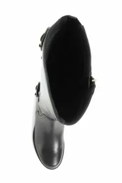 Jones Bootmaker Carrara Wadenhohe Lederstiefel In Schmaler Passform, Schwarz -Winterschuhe Verkaufs-Shop D26049s4