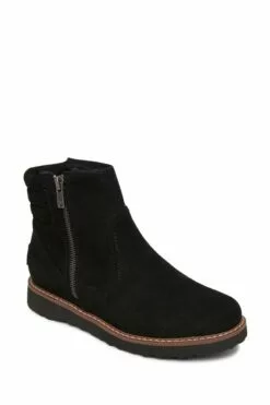 Roxy Jovie Lederstiefel Mit Fellimitat, Schwarz -Winterschuhe Verkaufs-Shop D50092s3