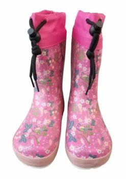 Koel TOGGLE Gummistiefel Flowers Fuchsia Barfuß Regenstiefel Leicht Gefüttert -Winterschuhe Verkaufs-Shop Koel 154 7 1280x1280