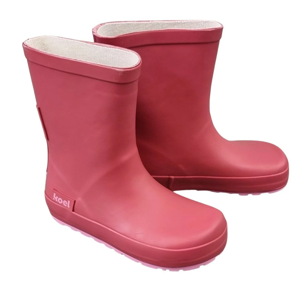 Koel Gummistiefel Fuchsia Pink Barfuß Regenstiefel Wellies Uni 3 Koel Gummistiefel Fuchsia Pink Barfuß Regenstiefel Wellies Uni