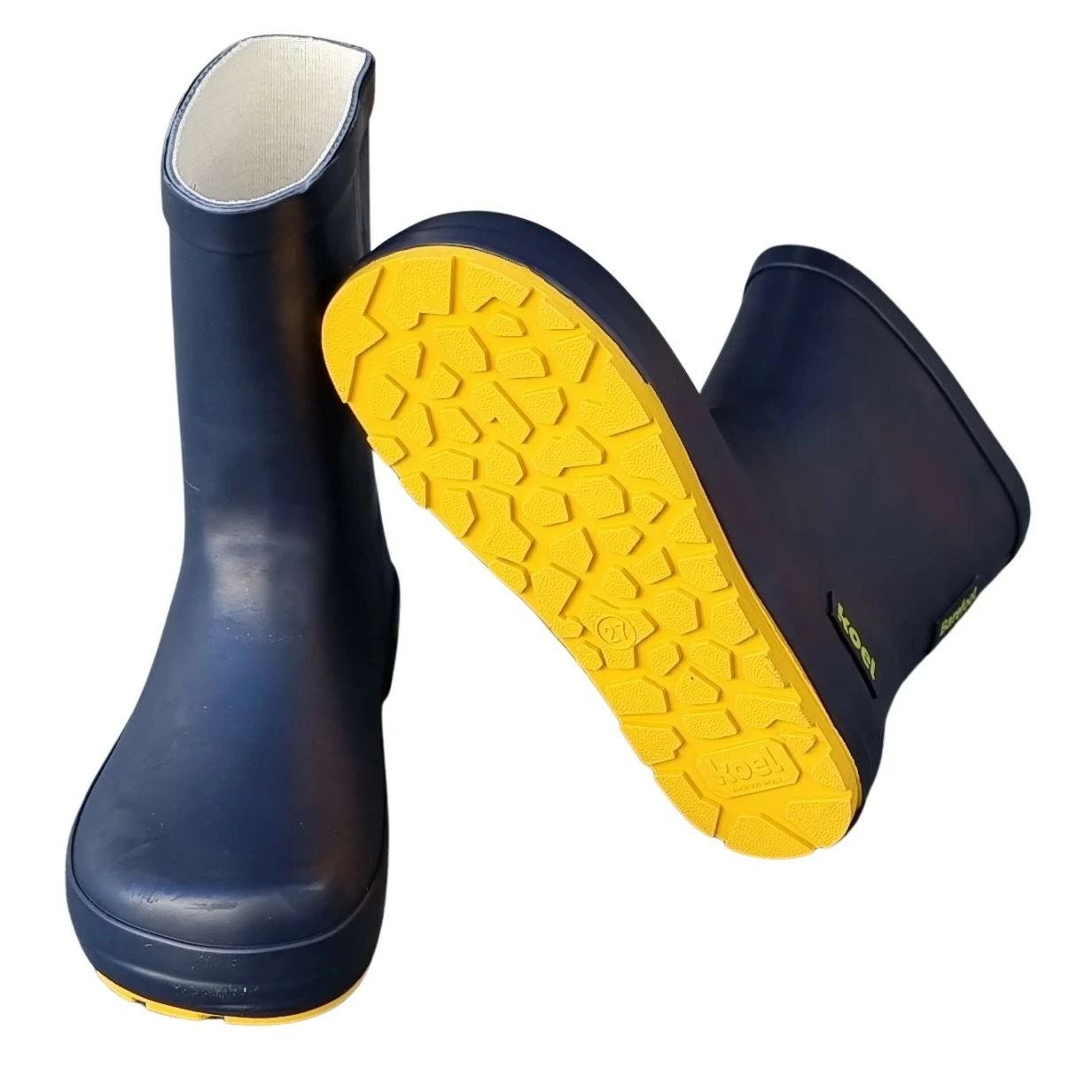 Koel Gummistiefel Navy Barfuß Regenstiefel Uni Kautschuk 4 Koel Gummistiefel Navy Barfuß Regenstiefel Uni Kautschuk – Bild 2