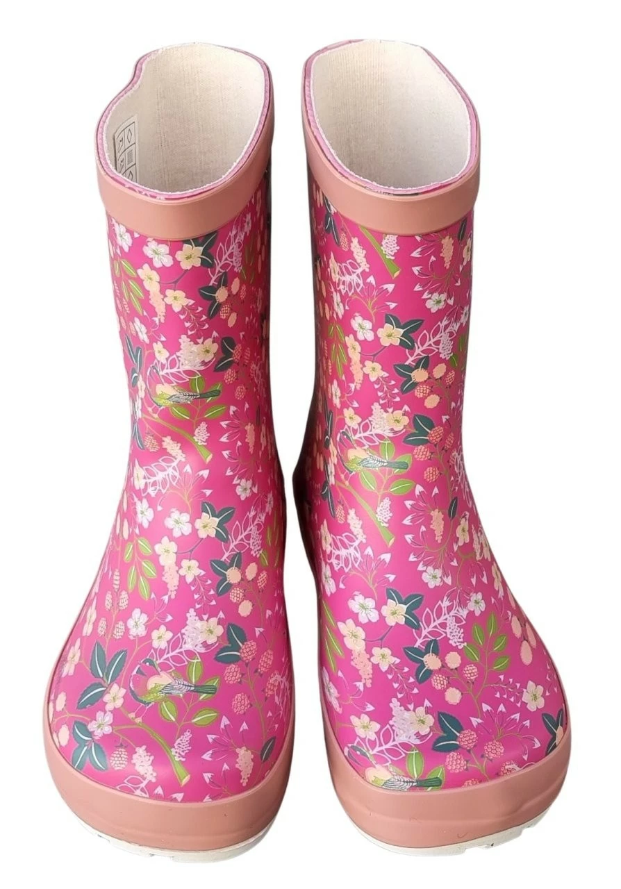 Koel Gummistiefel Pink Blumen Barfuß Regenstiefel Kautschuk 8 Koel Gummistiefel Pink Blumen Barfuß Regenstiefel Kautschuk – Bild 6