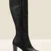 Sosandar Kniehohe Lederstiefel Mit Reissverschluss -Winterschuhe Verkaufs-Shop R33397s