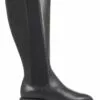 Jones Bootmaker Damen Darline Kniehohe Lederstiefel, Schwarz -Winterschuhe Verkaufs-Shop T46953s