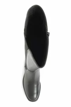 Jones Bootmaker Damen Darline Kniehohe Lederstiefel, Schwarz -Winterschuhe Verkaufs-Shop T46953s4