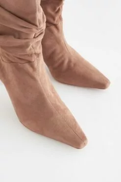 Next Signature Mittelhohe Lederstiefel Mit Kitten-Heel-Absatz -Winterschuhe Verkaufs-Shop T86332s7