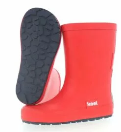 Koel Gummistiefel Rot Barfuß Regenstiefel Uni Kautschuk -Winterschuhe Verkaufs-Shop koel gummistiefel rot 1280x1280